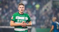 LISBON, PORTUGAL - 2023/12/18: Viktor Gyokeres of Sporting CP celebrates a goal during the Liga Portugal Betclic match between Sporting CP and FC Porto at Estadio Jose Alvalade. (Final score: Sporting CP 2 - 0 FC Porto). (Photo by Henrique Casinhas/SOPA Images/LightRocket via Getty Images)